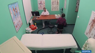 Fake Hospital - Cute pigtailed cleaner sucks cock - 11/03/2017