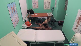 Fake Hospital - Cute pigtailed cleaner sucks cock - 11/03/2017