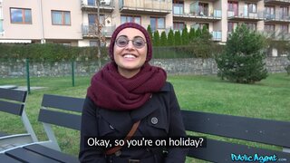 Public Agent - Afghan beauty gives forest blowjob - 11/28/2017