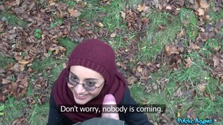 Public Agent - Afghan beauty gives forest blowjob - 11/28/2017