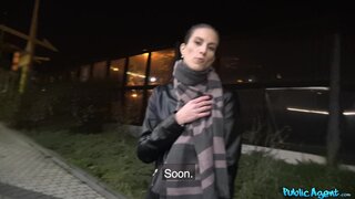 Public Agent - Night time outdoor sex at the station - 12/04/2017