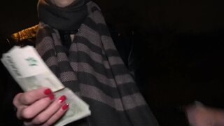 Public Agent - Night time outdoor sex at the station - 12/04/2017