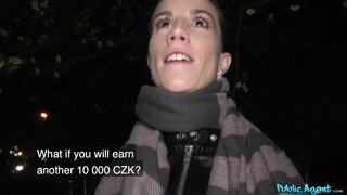 Public Agent - Night time outdoor sex at the station - 12/04/2017