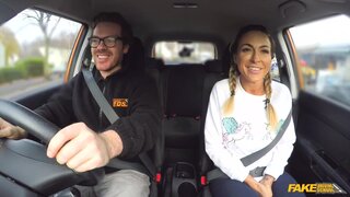 Fake Driving School - Busty gym bunny squats on cock - 12/20/2017