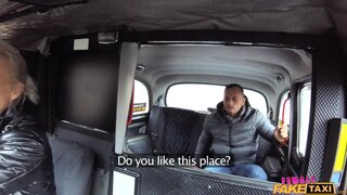 Female Fake Taxi - Lady driver sucks and fucks cock - 12/26/2017