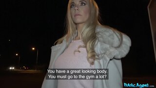 Public Agent - Fucked in car and cum on her tits - 01/02/2018