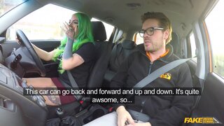 Fake Driving School - Wild ride for tattooed busty beauty - 02/05/2018
