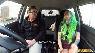 Fake Driving School - Wild ride for tattooed busty beauty - 02/05/2018