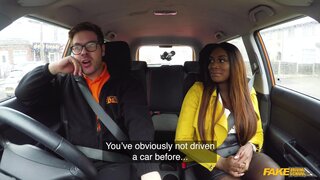 Fake Driving School - Ebony Jai James finds it harder - 04/16/2018