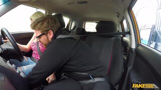 Fake Driving School - Instructor seduced by busty blonde - 04/23/2018
