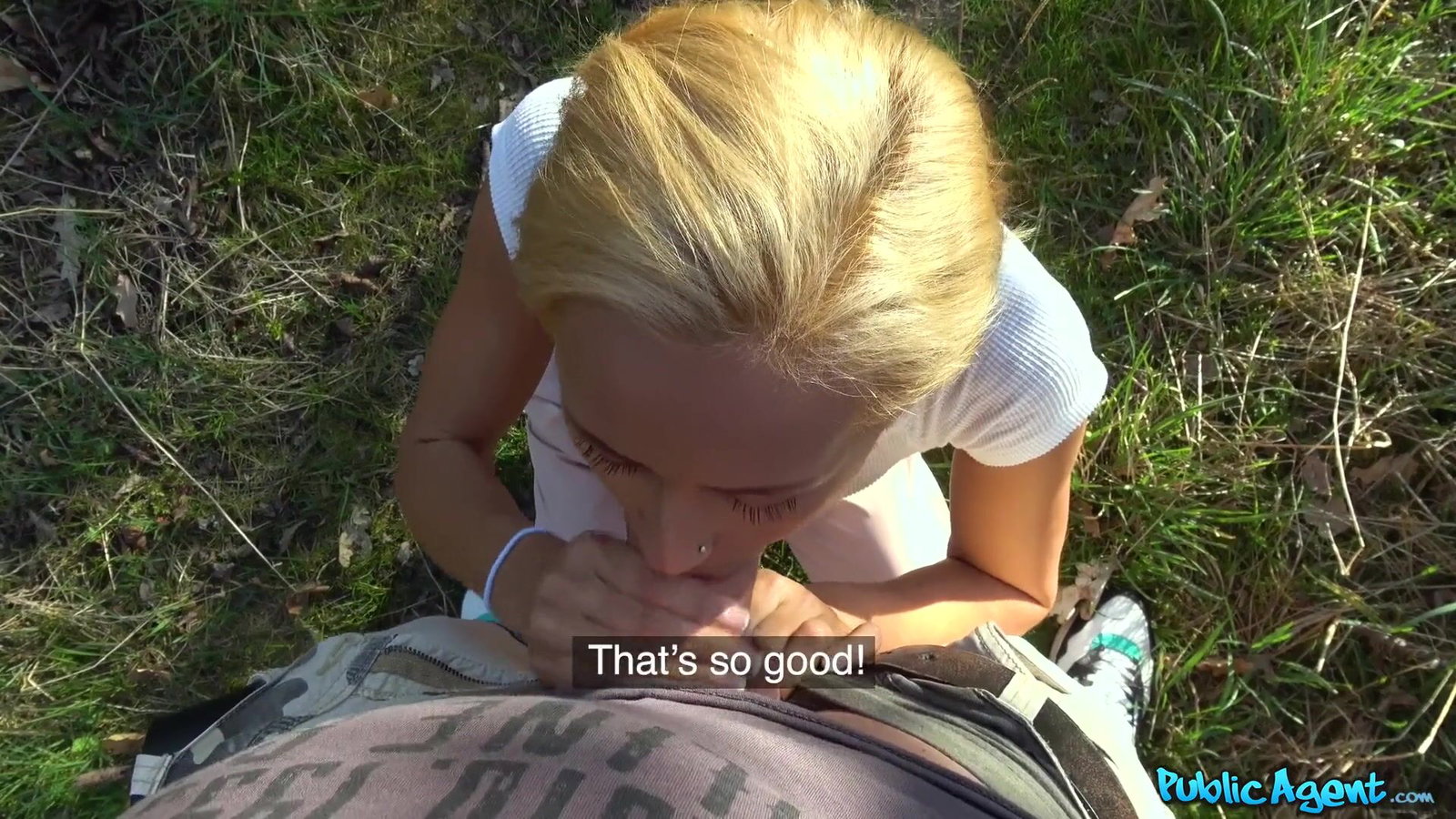 Public Agent - Cock gets blonde wet in forest fuck - 05/22/2018
