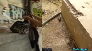 Public Agent - Tattooed tight body fucked outside - 06/19/2018