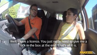 Fake Driving School - Smooth shaved pussy takes big cock - 07/02/2018