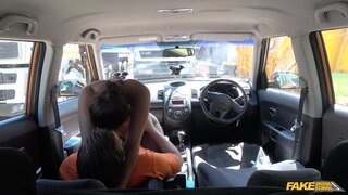 Fake Driving School - Smooth shaved pussy takes big cock - 07/02/2018