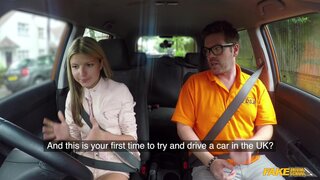 Fake Driving School - Hot lonely Russian fucked to orgasm - 08/13/2018