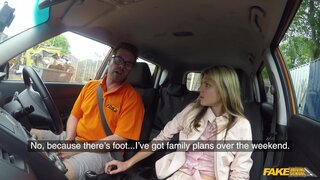 Fake Driving School - Hot lonely Russian fucked to orgasm - 08/13/2018