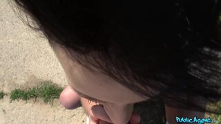Public Agent - Sweet ass babe fucked against fence - 08/21/2018