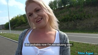 Public Agent - Sexy blondes public car bonnet fuck - 10/16/2018