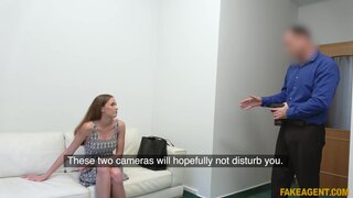 Fake Agent - Sexy Czech teen gives agent titwank - 11/15/2018