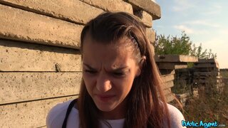 Public Agent - Tight pussy fucked for cash outside - 12/18/2018