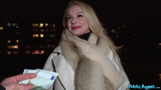 Public Agent - Tight shaven pussy filled with cum - 03/26/2019
