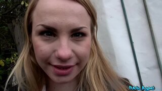 Public Agent - Cute Russian fucked through tights - 04/09/2019