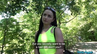 Public Agent - Bright young babe creampied outside - 07/23/2019