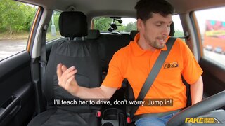 Fake Driving School - Instructor licks cute learners ass - 08/05/2019