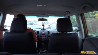 Fake Driving School - Tattooed brunette fucks for licence - 11/25/2019