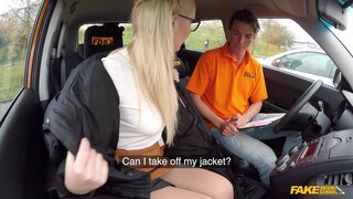 Fake Driving School - Blonde learner with perfect boobs - 02/10/2020
