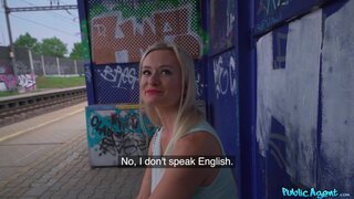 Public Agent - Blonde Fucked Behind Train Station - 03/08/2021