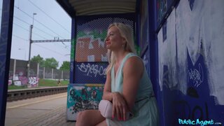 Public Agent - Blonde Fucked Behind Train Station - 03/08/2021
