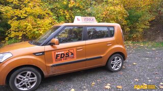 Fake Driving School - Ebony Learner Gets Stuck In The Seat - 04/02/2021