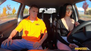 Fake Driving School - Instructor Cheats with Hot Student - 03/03/2021