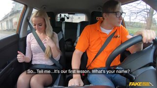 Fake Driving School - Hot Learner Strips and Masturbates - 07/09/2021