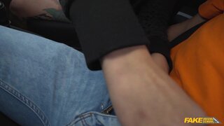 Fake Driving School - Tattoo Babe Smokes Instructors Cock - 08/08/2021