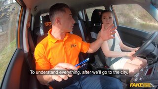 Fake Driving School - Asian Learns How to Drive Stick - 02/14/2022