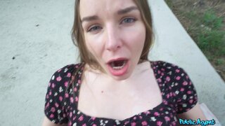 Public Agent - Shy and Tight Outdoor Fuck - 02/13/2023