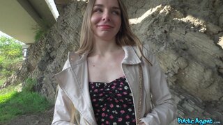 Public Agent - Shy and Tight Outdoor Fuck - 02/13/2023