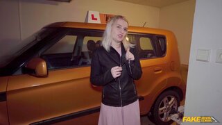 Fake Driving School - Big dick stretches big tits blonde - 07/09/2023