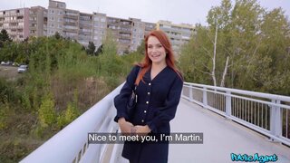 Public Agent - Russian redhead fucked in public - 03/01/2024