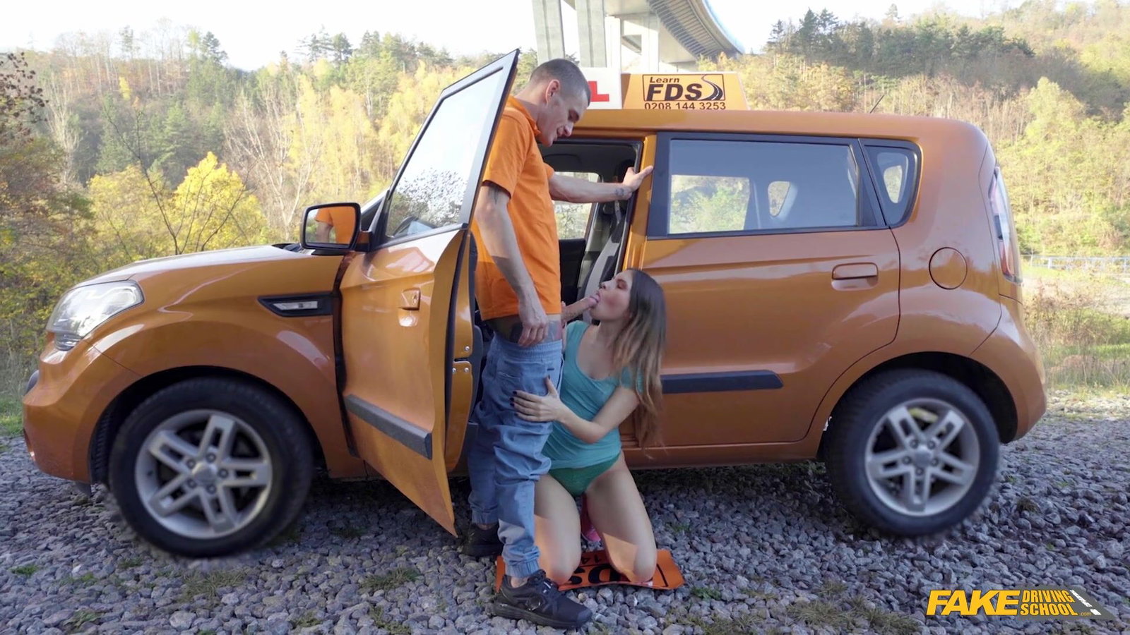 Fake Driving School - Italian takes cock to pass exam - 04/15/2024