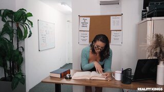 Work Me Harder - Sneaky Librarian Gets College Cock - 01/08/2023