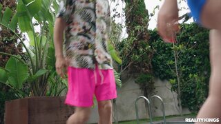 Sneaky Sex - Working Out By The Pool - 07/06/2023