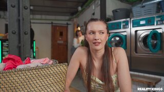 Crazy College GFs - Getting Freaky At The Laundromat - 03/30/2025