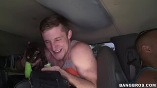 Bang Bus - Try to turn a bi lesbian straight with some dick on BangBus today - 03/13/2013