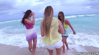 Party of 3 - Some girls hang out and turn into a lesbian pussy licking party - 03/14/2013