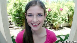 Tugjobs - Cute amateur handjob outdoors - 06/03/2013