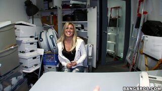 Back Room Facials - Amateur Blonde Fucked Hardcore In The Back-room! - 12/21/2013