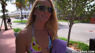 Bang Bus - Sexy Blonde Amateur Surfer Fucked On The BangBus - 02/19/2014